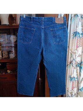 35x26 Vintage Mens Bootcut Jeans 80s SEARS ROEBUCKS CLASSIC Flare Jeans